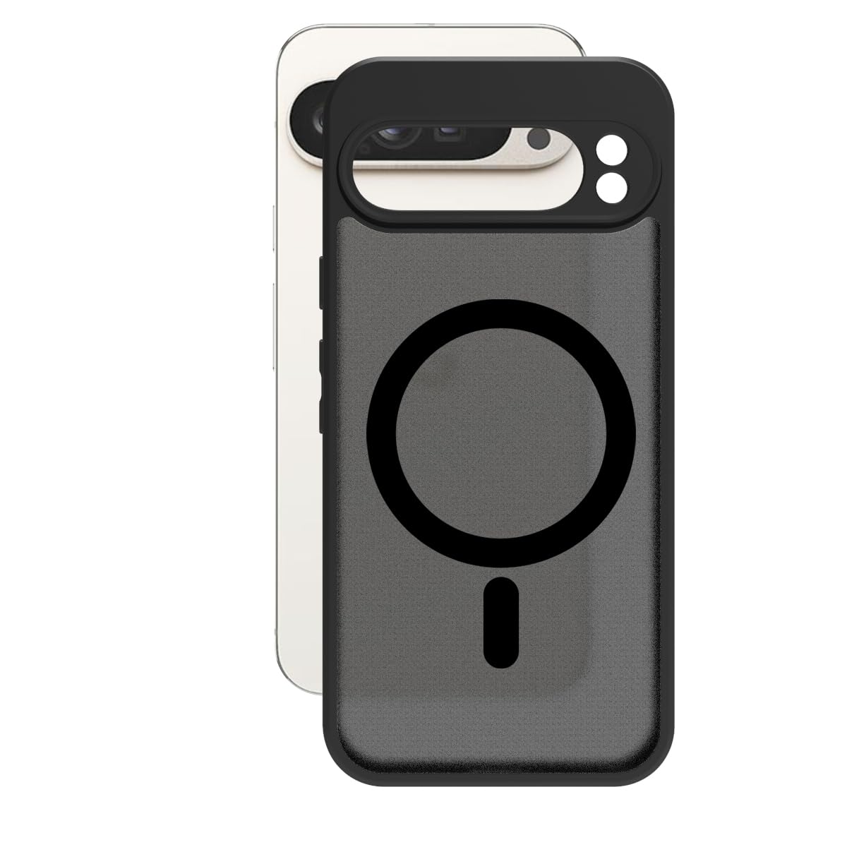 Google Pixel 9 Pro XL Back Cover Case | Sleek Hybrid - Matte Black Magnetic