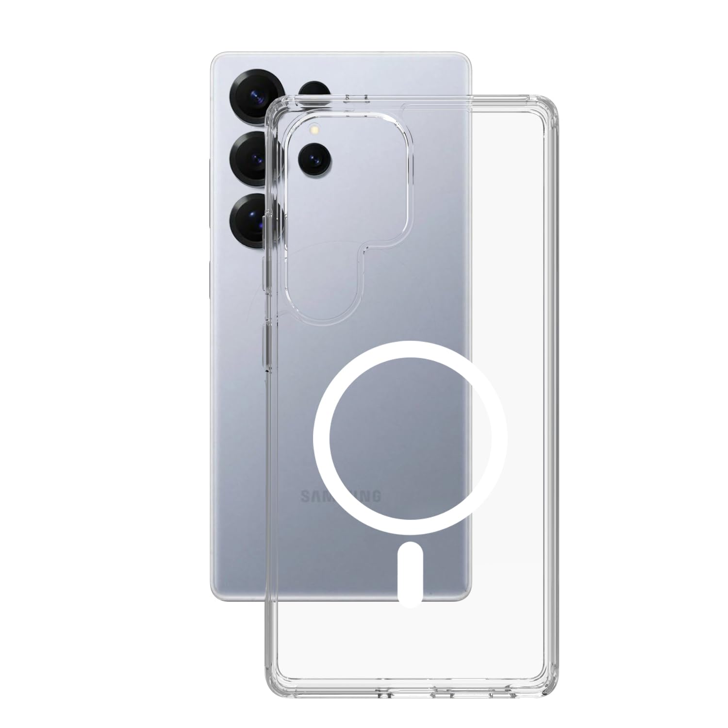 Samsung Galaxy S25 Ultra  Back Cover Case | Sleek Hybrid - Clear Magnetic