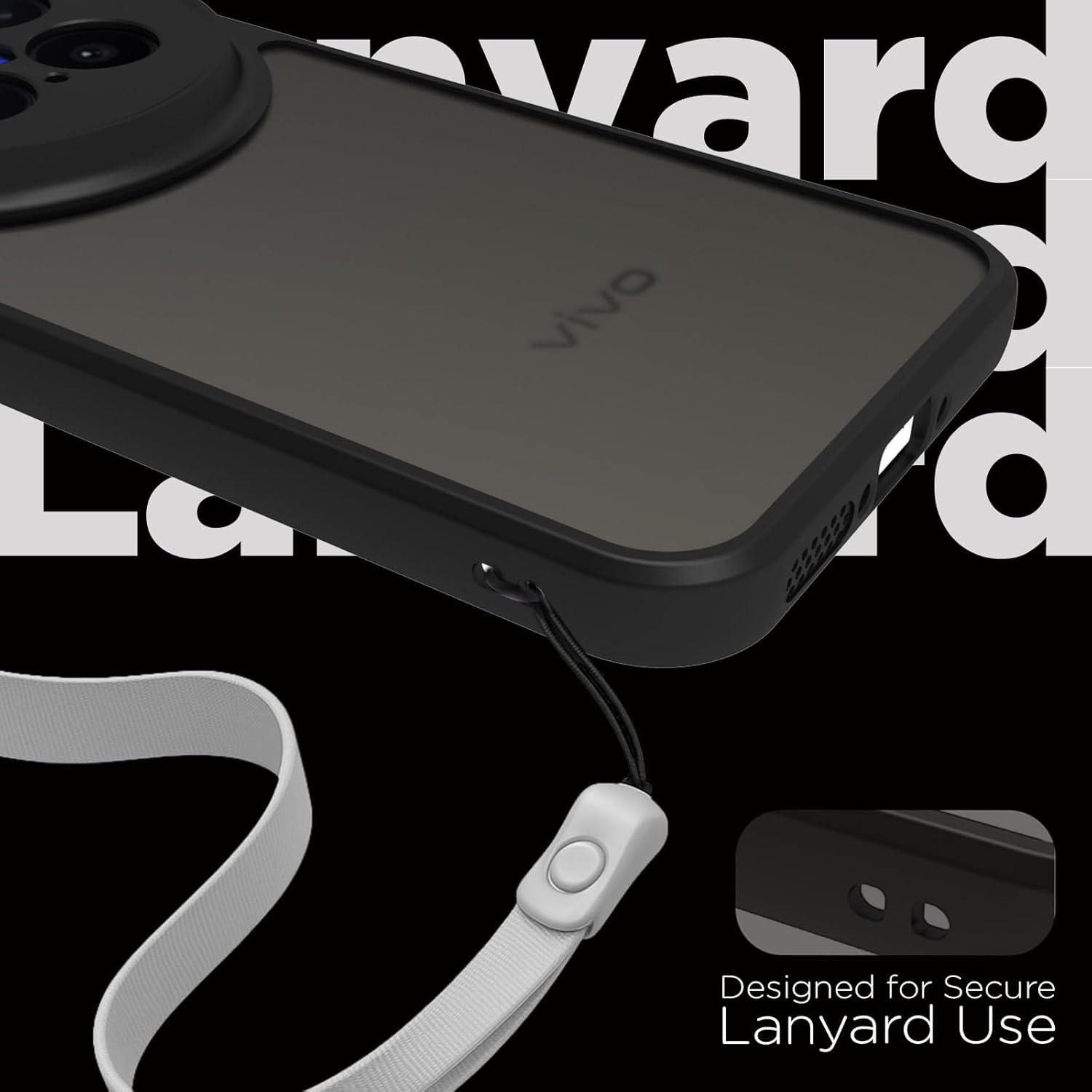 Vivo X300 Pro 5G Back Cover Case | Sleek Hybrid - Matte Black