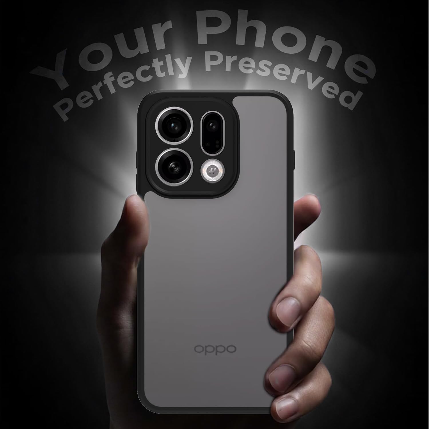 Oppo Find X9 5G Back Cover Case | Sleek Hybrid - Matte Black