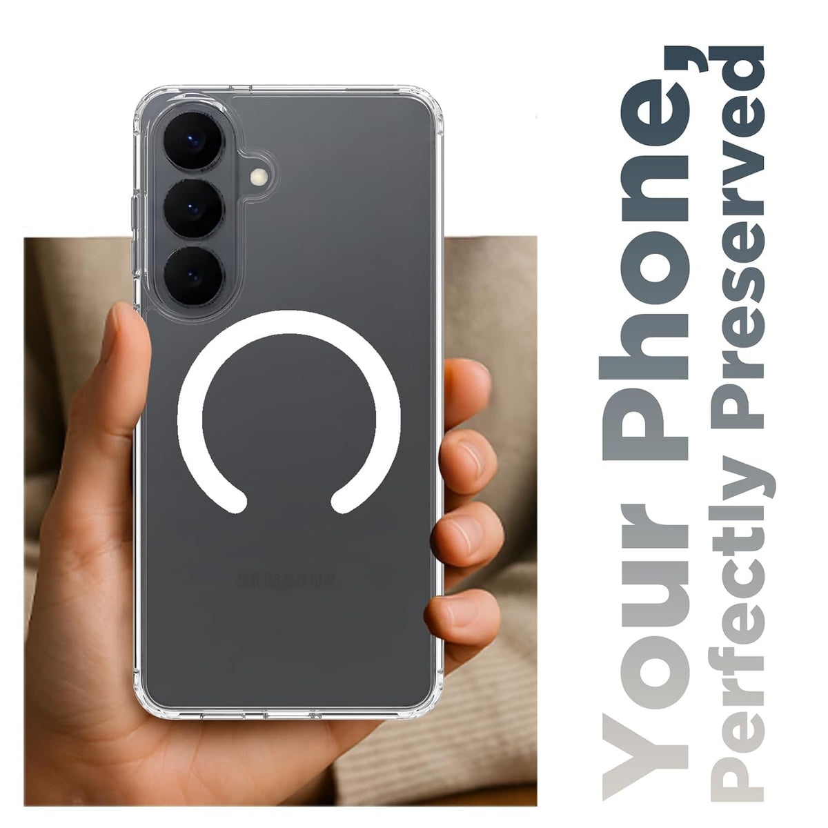 Samsung Galaxy S26 Plus Back Cover Case | Clear Hybrid - Clear Magnetic