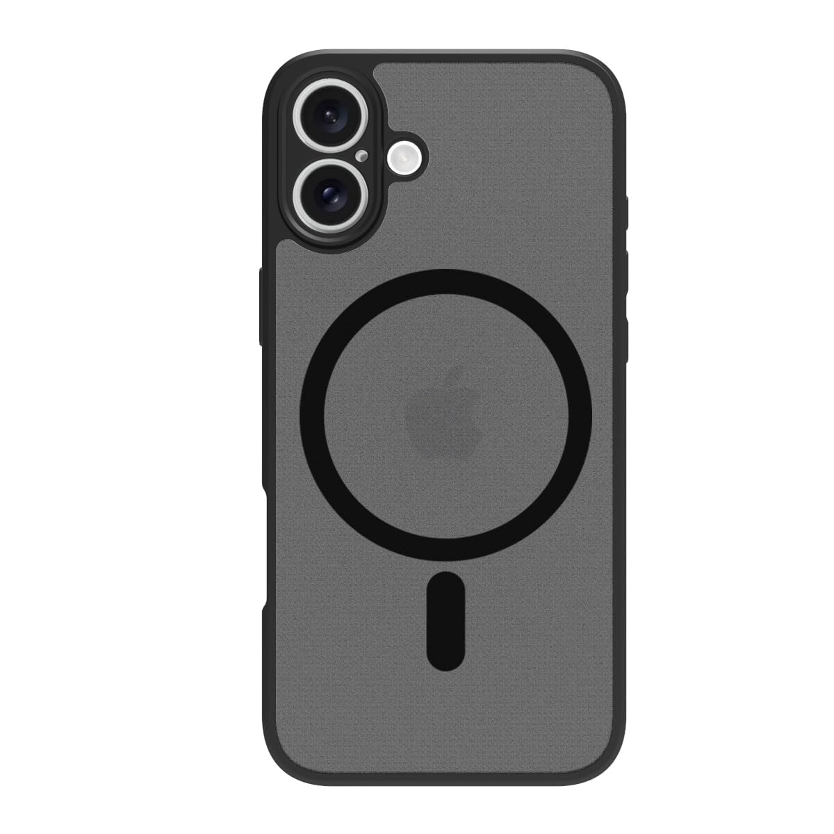 iPhone 16 Plus Back Cover Case | Sleek Hybrid - Matte Black Magnetic