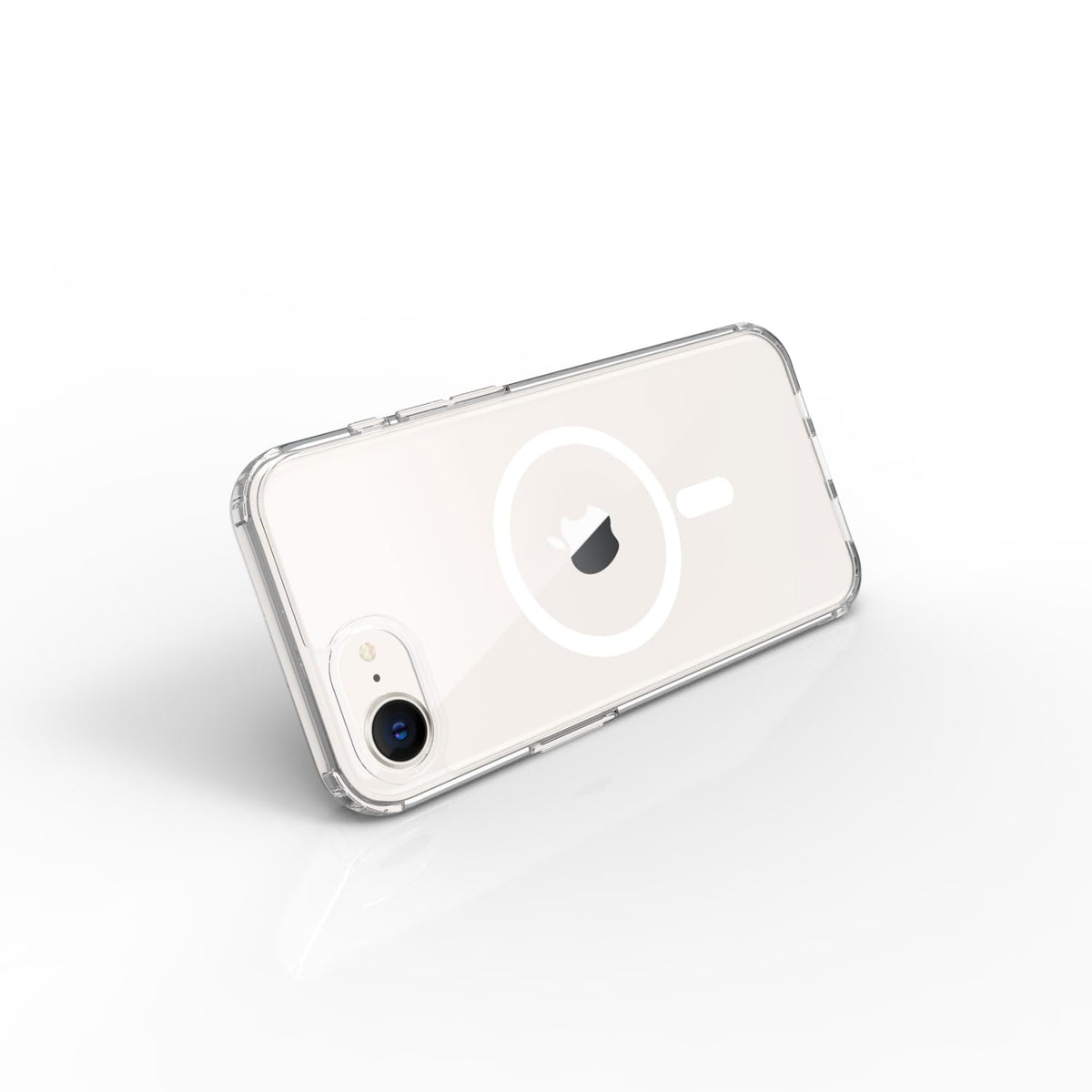 iPhone 17e / iPhone 16e Back Cover Case | Clear Hybrid - Clear Magnetic