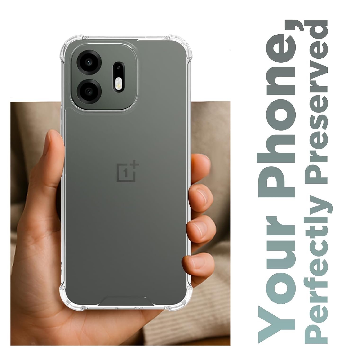 OnePlus N6 Back Cover Case | Clear Hybrid - Clear