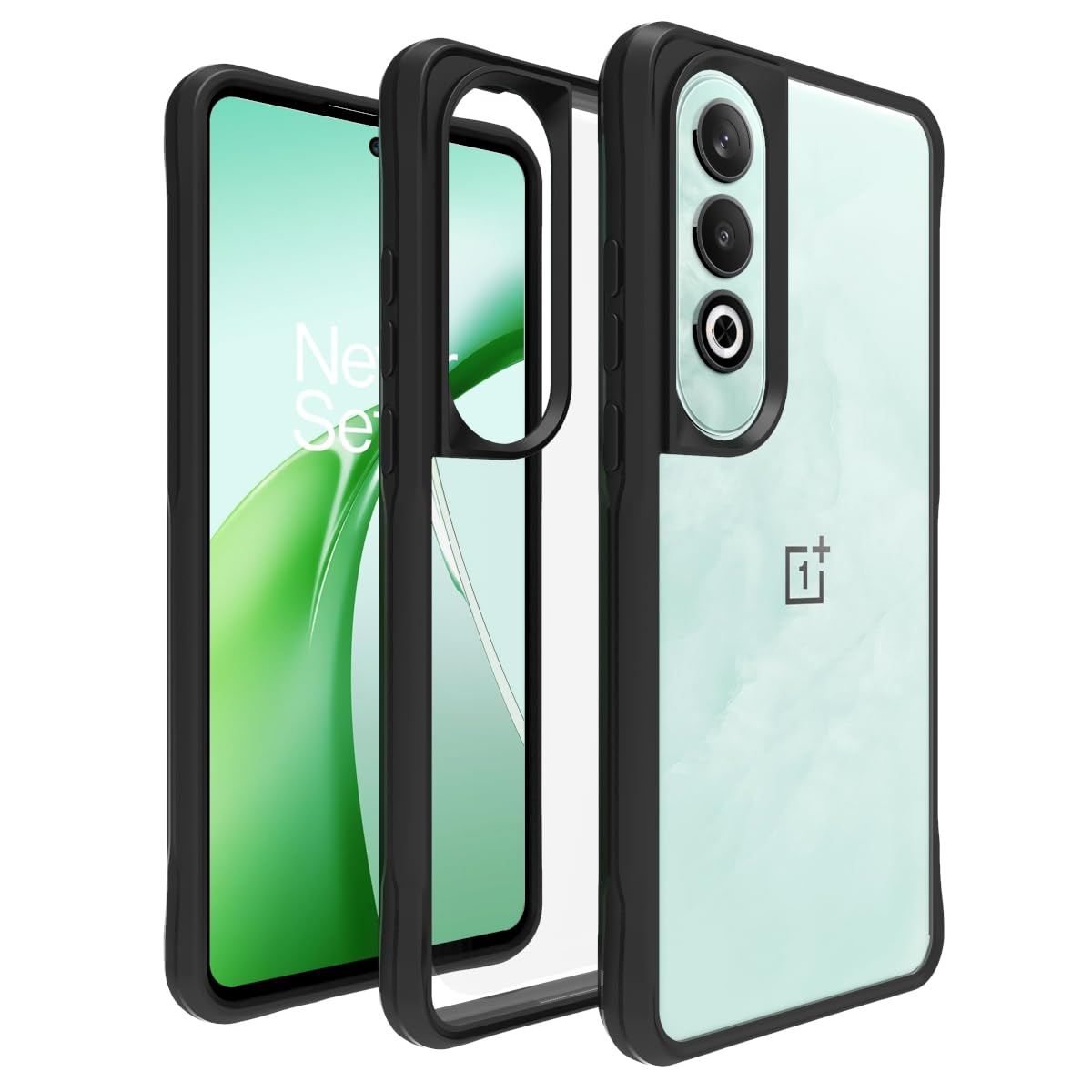 OnePlus Nord CE4 5G Back Cover Case | Tough Hybrid - Clear Black
