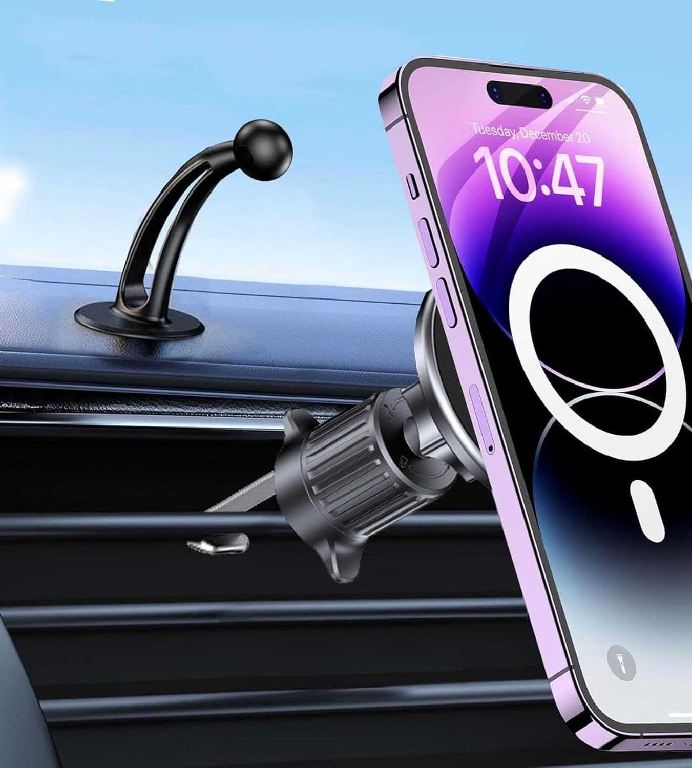 Magnetic Car Mobile Holder | Air Vent Mount - MagSafe Compatible