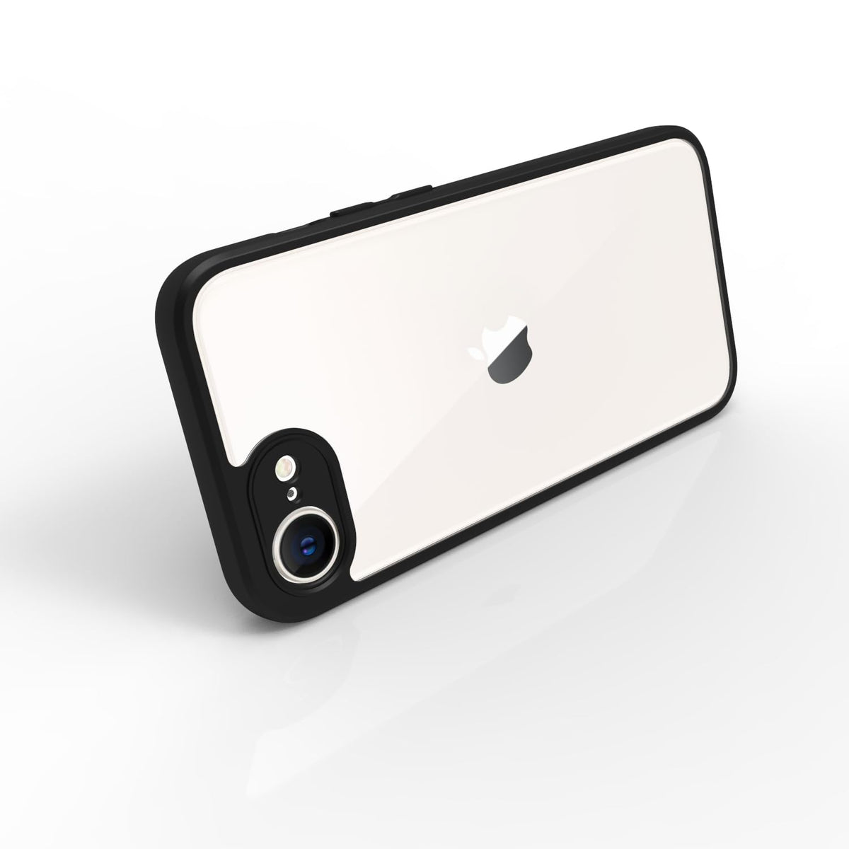 iPhone 17e / iPhone 16e Back Cover Case | Sleek Hybrid - Clear Black Magnetic