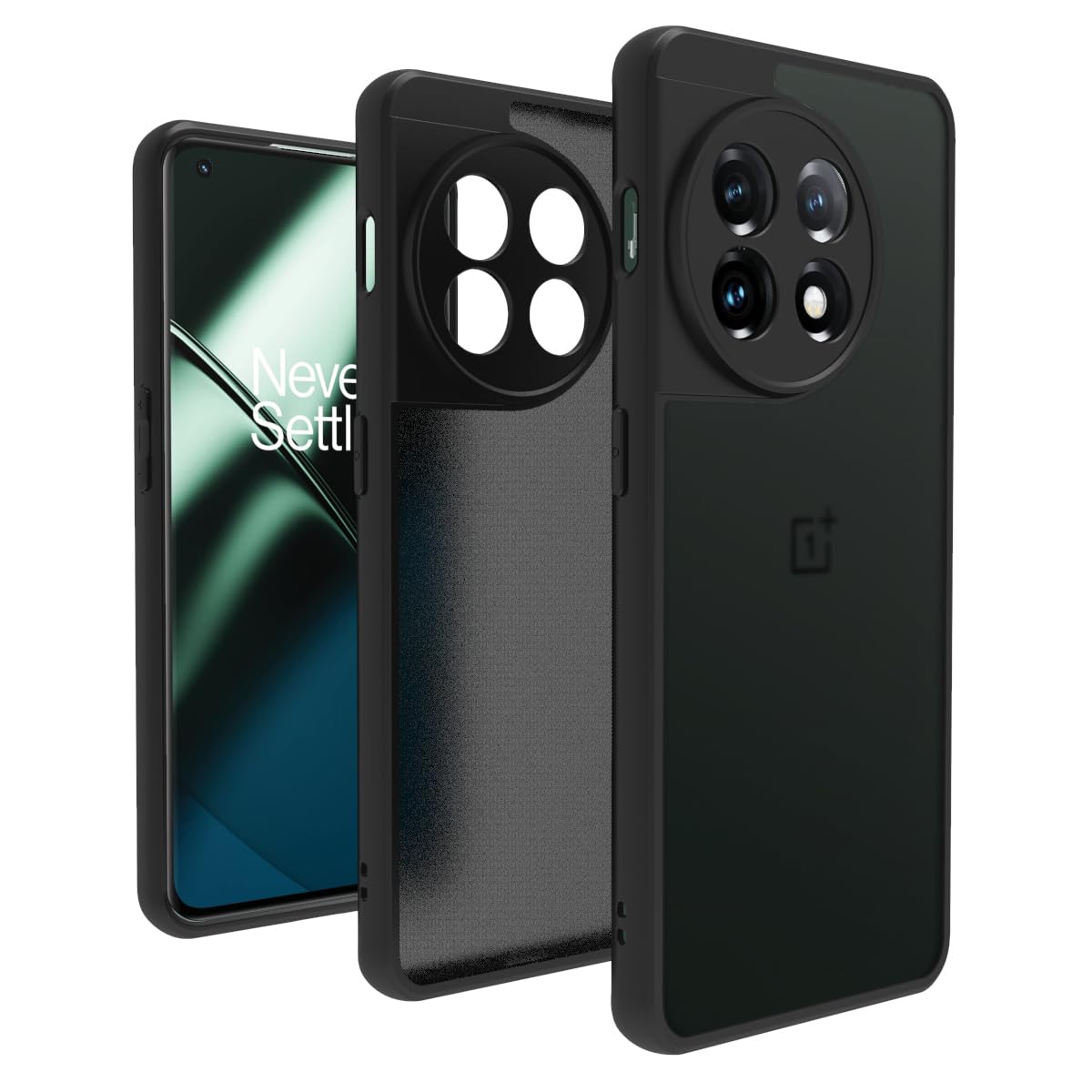 OnePlus 11 Back Cover Case | Sleek Hybrid - Matte Black