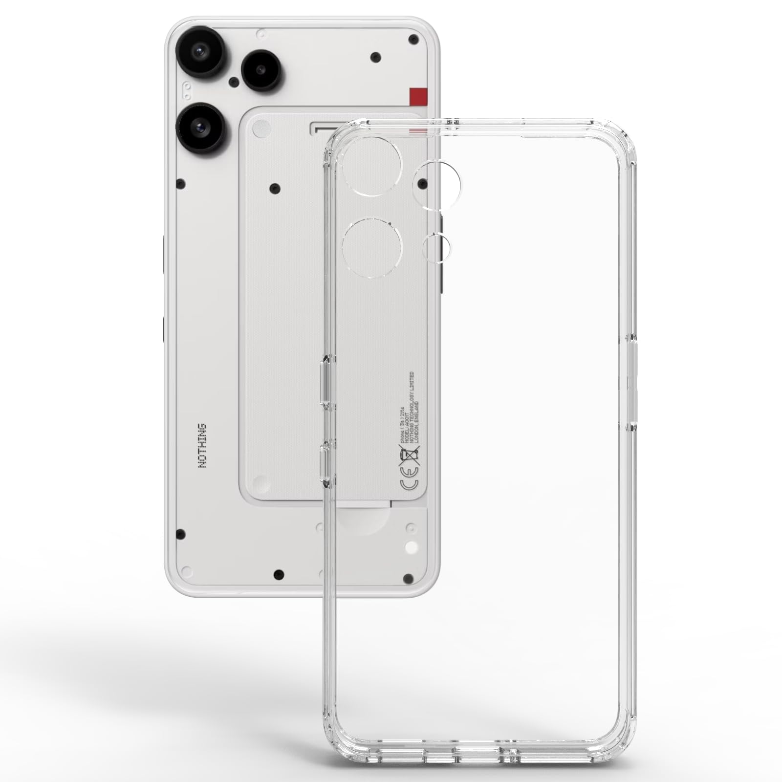Nothing Phone 3a Lite 5G Back Cover Case | Clear Hybrid - Clear