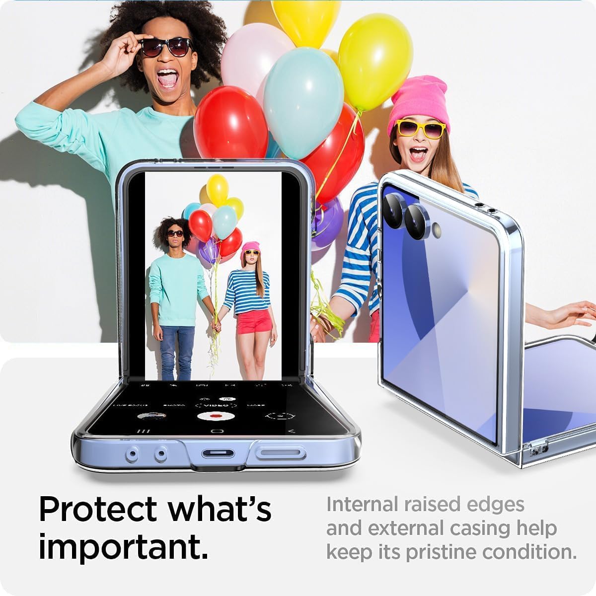 Samsung Galaxy Z Flip 7 Back Cover Case | Crystal Hard Shell - Clear
