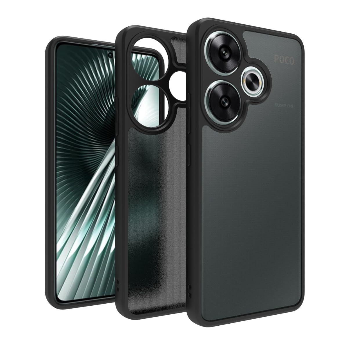 Poco F6 5G Back Cover Case | Sleek Hybrid - Matte Black