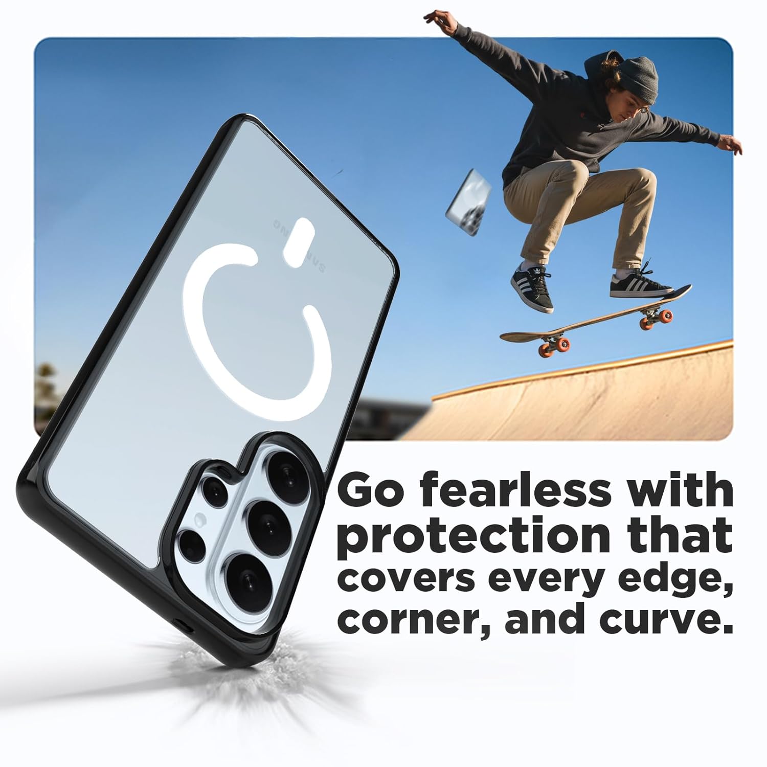 Samsung Galaxy S26 Ultra Back Cover Case | Clear Hybrid - Clear Smoke Magnetic