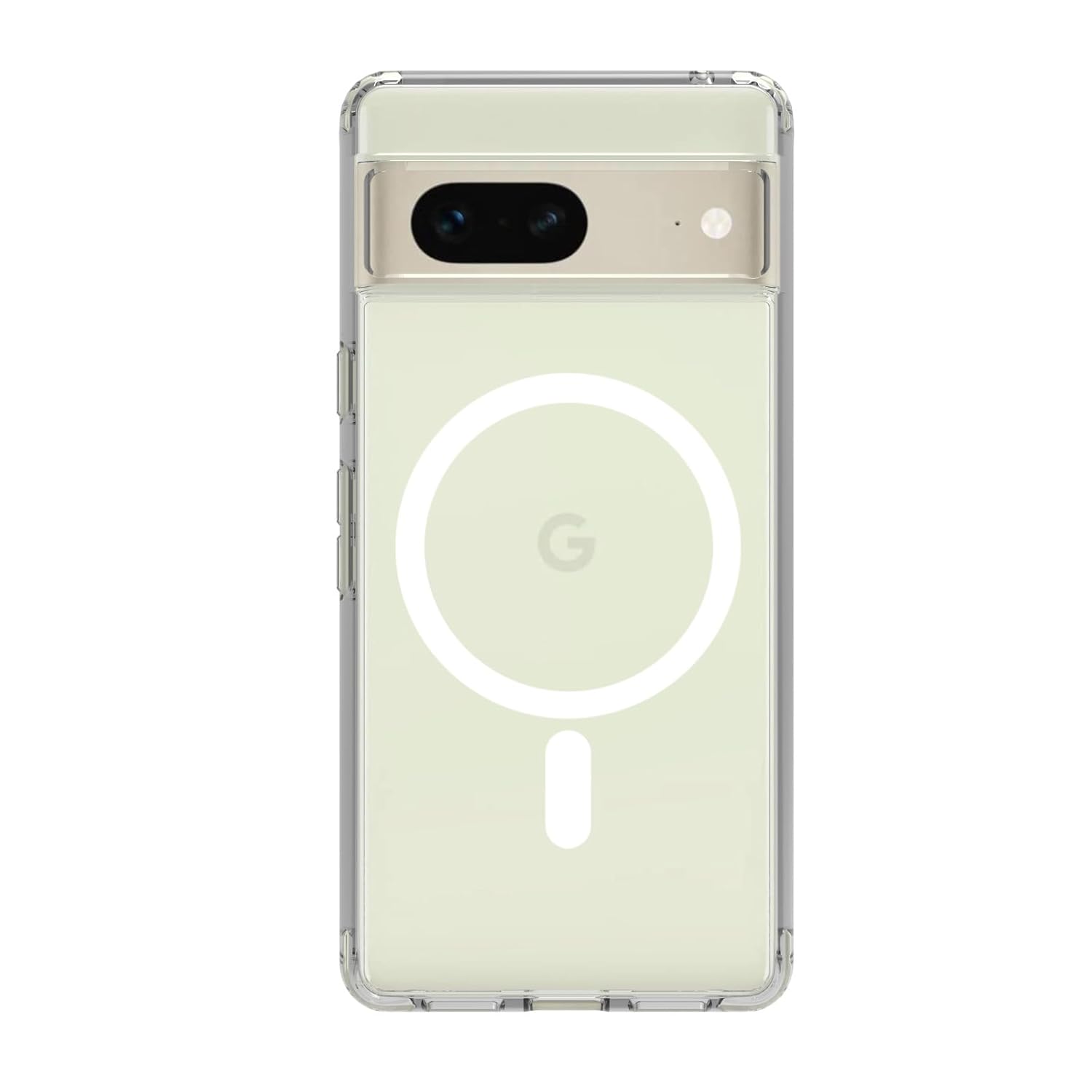 Google Pixel 7 Back Cover Case | Clear Hybrid - Clear Magnetic