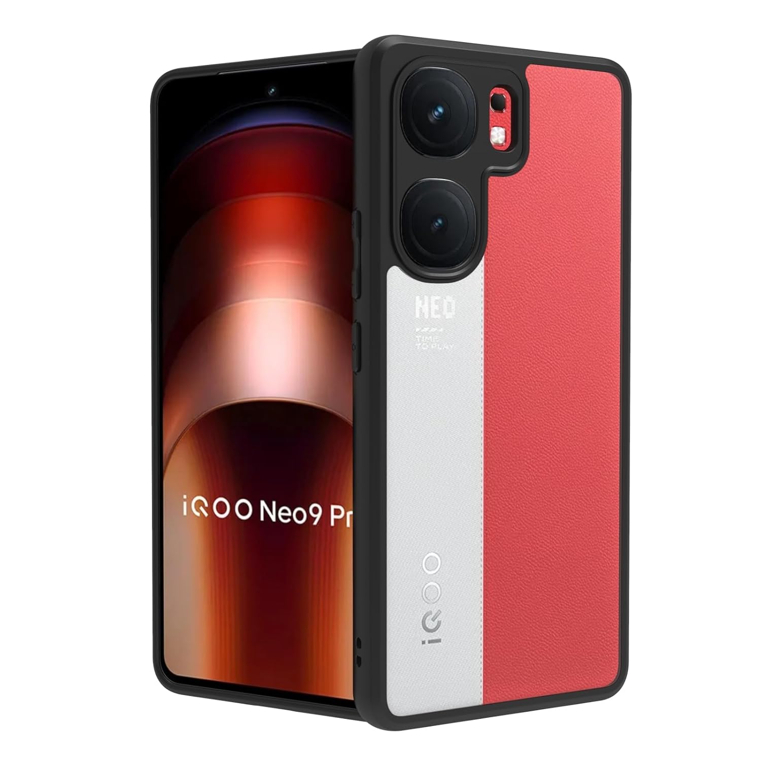 iQOO Neo 9 Pro Cover Case | Clear Hybrid - Clear Black