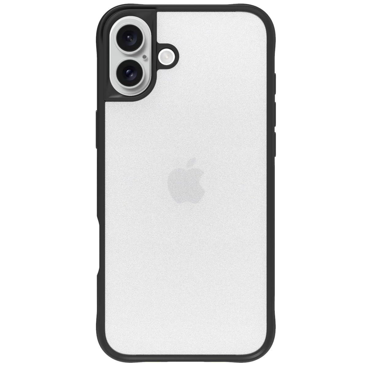 iPhone 16 Back Cover Case | Sleek Hybrid - Clear Black