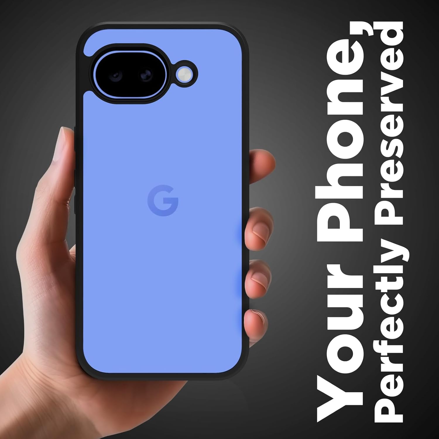 Google Pixel 10a Back Cover Case | Sleek Hybrid - Clear Black