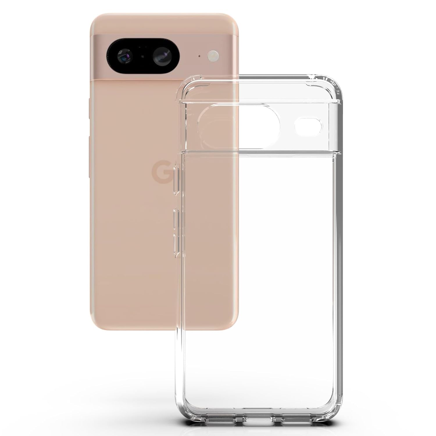 Google Pixel 8 Back Cover Case | Clear Hybrid - Clear