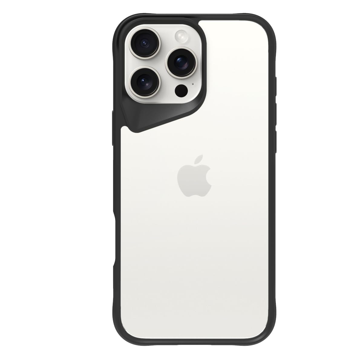 iPhone 16 Pro Back Cover Case | Tough Hybrid - Clear Black