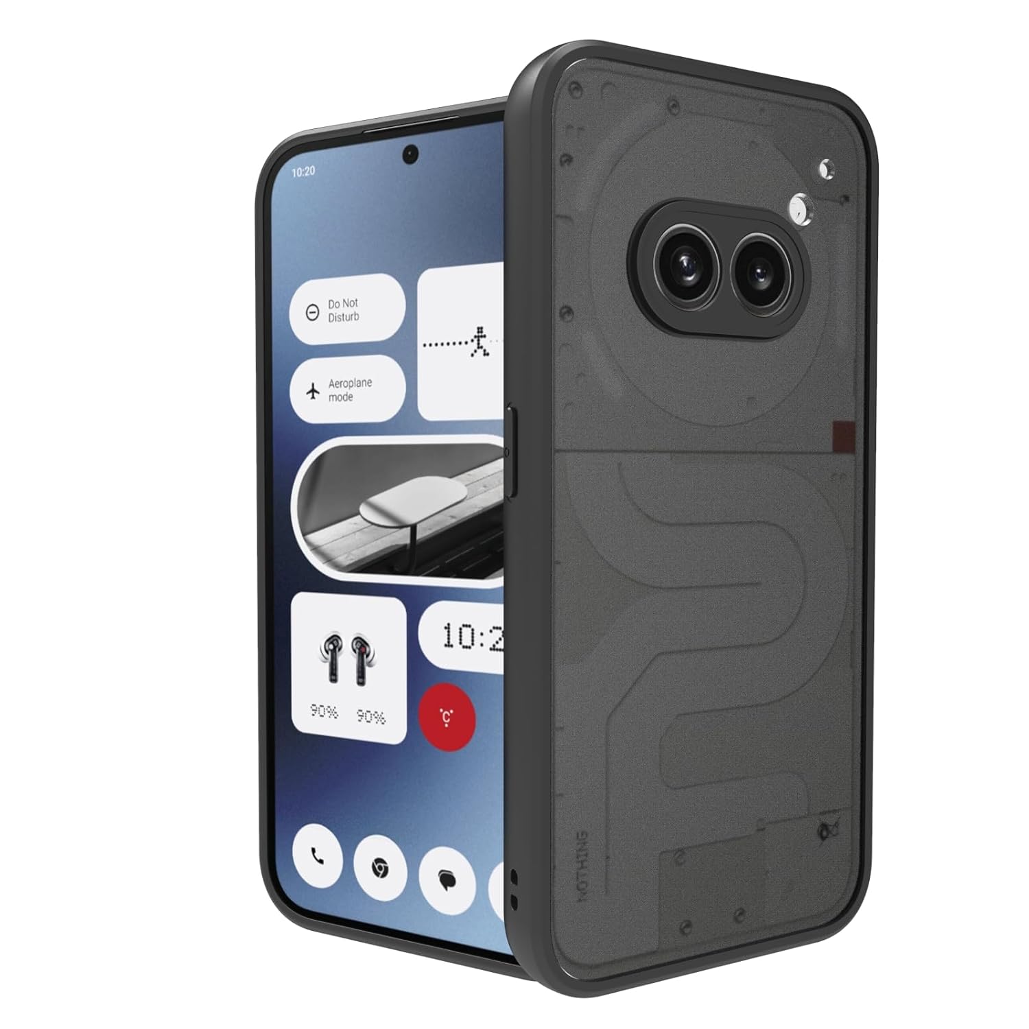 Nothing Phone 2A / Phone 2A Plus Back Cover Case | Sleek Hybrid - Matte Black