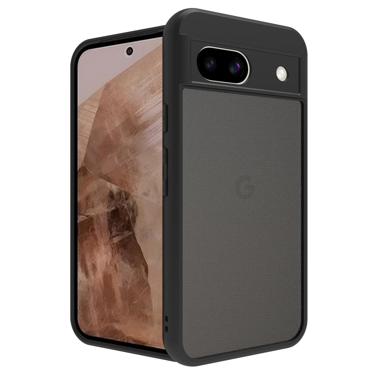 Google Pixel 8a Back Cover Case | Sleek Hybrid - Matte Black