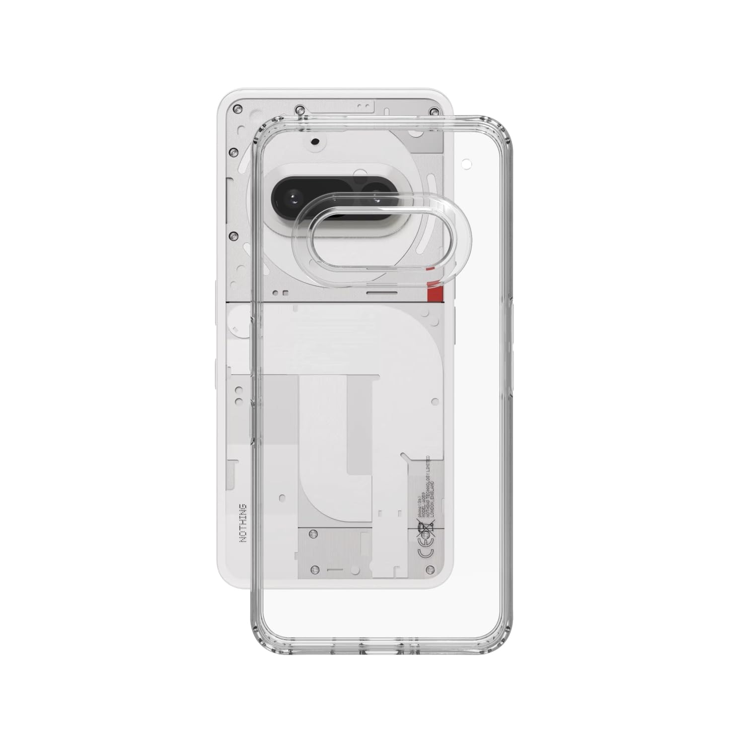 Nothing Phone 3a Back Cover Case | Clear Hybrid - Clear