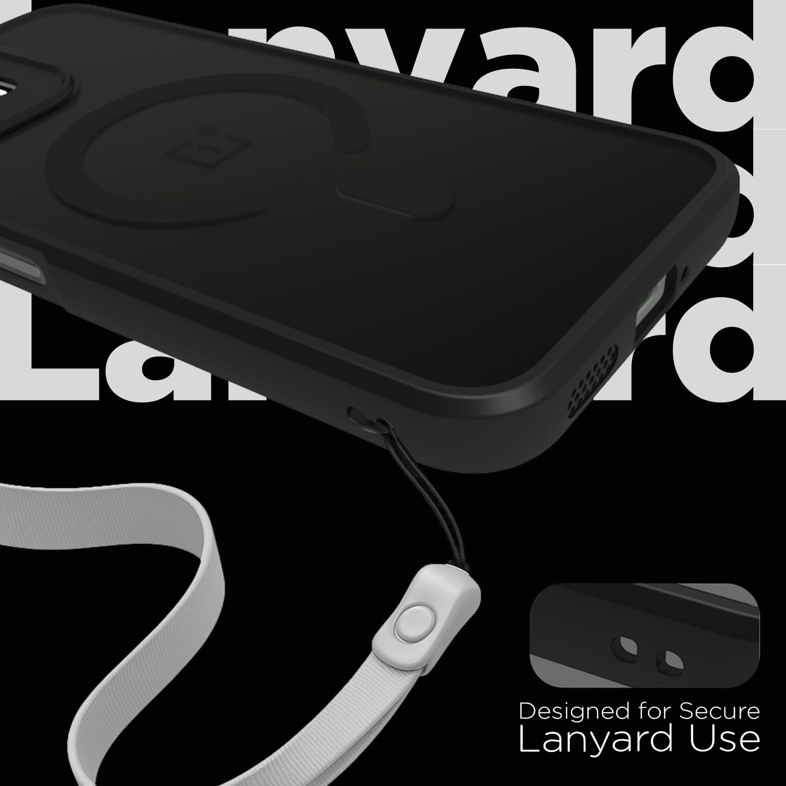 OnePlus N6 Back Cover Case | Sleek Hybrid - Matte Black Magnetic