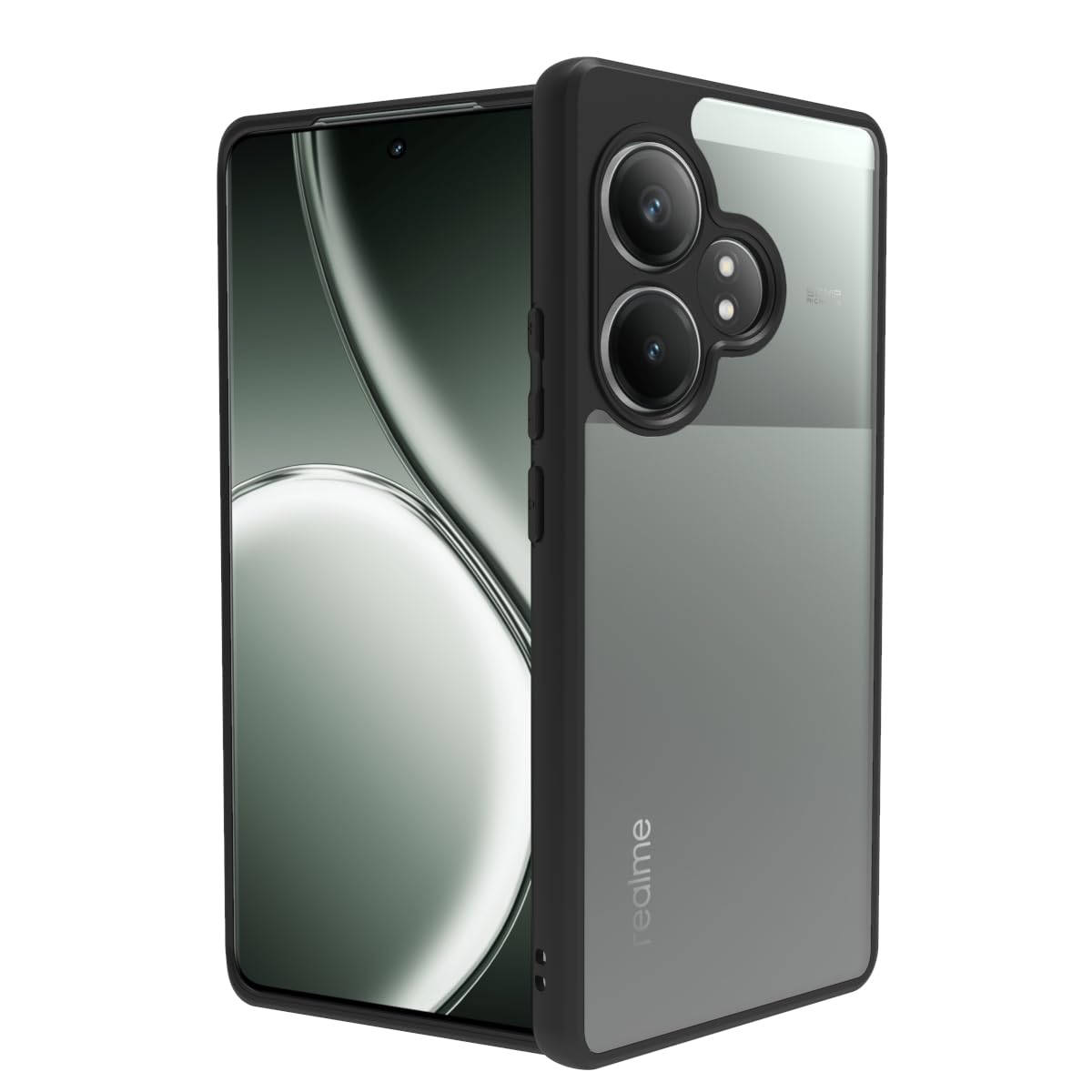 Realme GT 6 / GT 6T 5G Back Cover Case | Sleek Hybrid - Clear Black