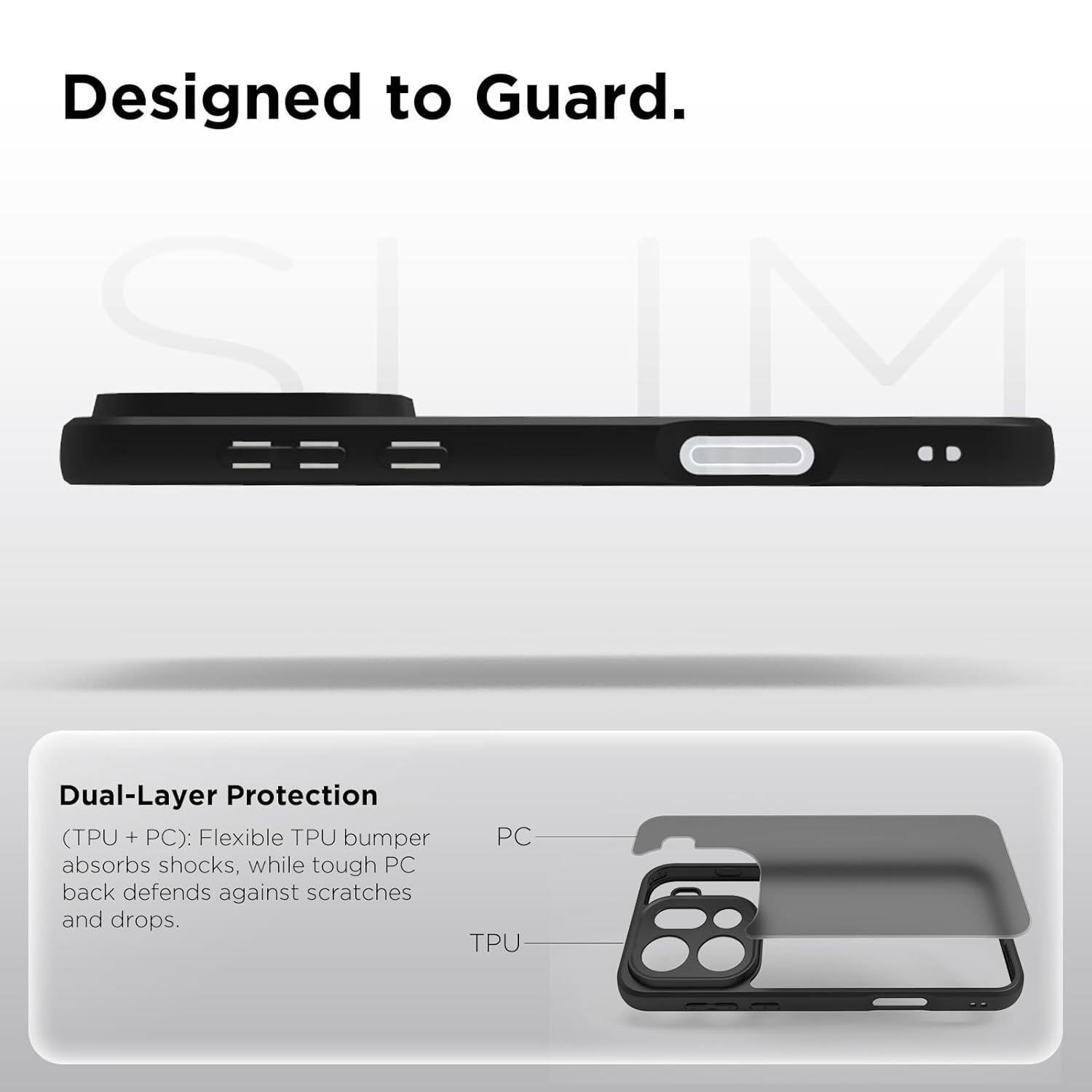Oppo Find X9 Pro 5G Back Cover Case | Sleek Hybrid - Matte Black