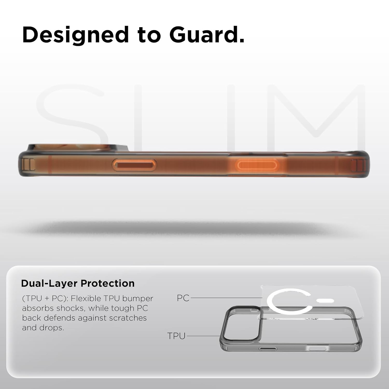 iPhone 17 Pro Max Back Cover Case | Clear Hybrid - Clear Magnetic