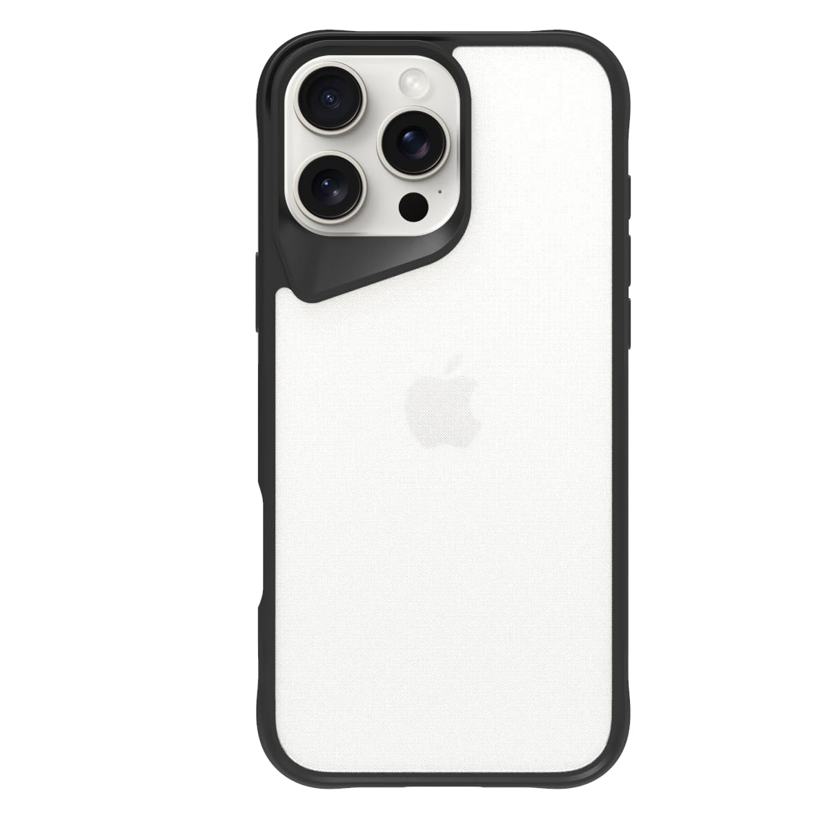 iPhone 16 Pro Max Back Cover Case | Tough Hybrid - Clear Black