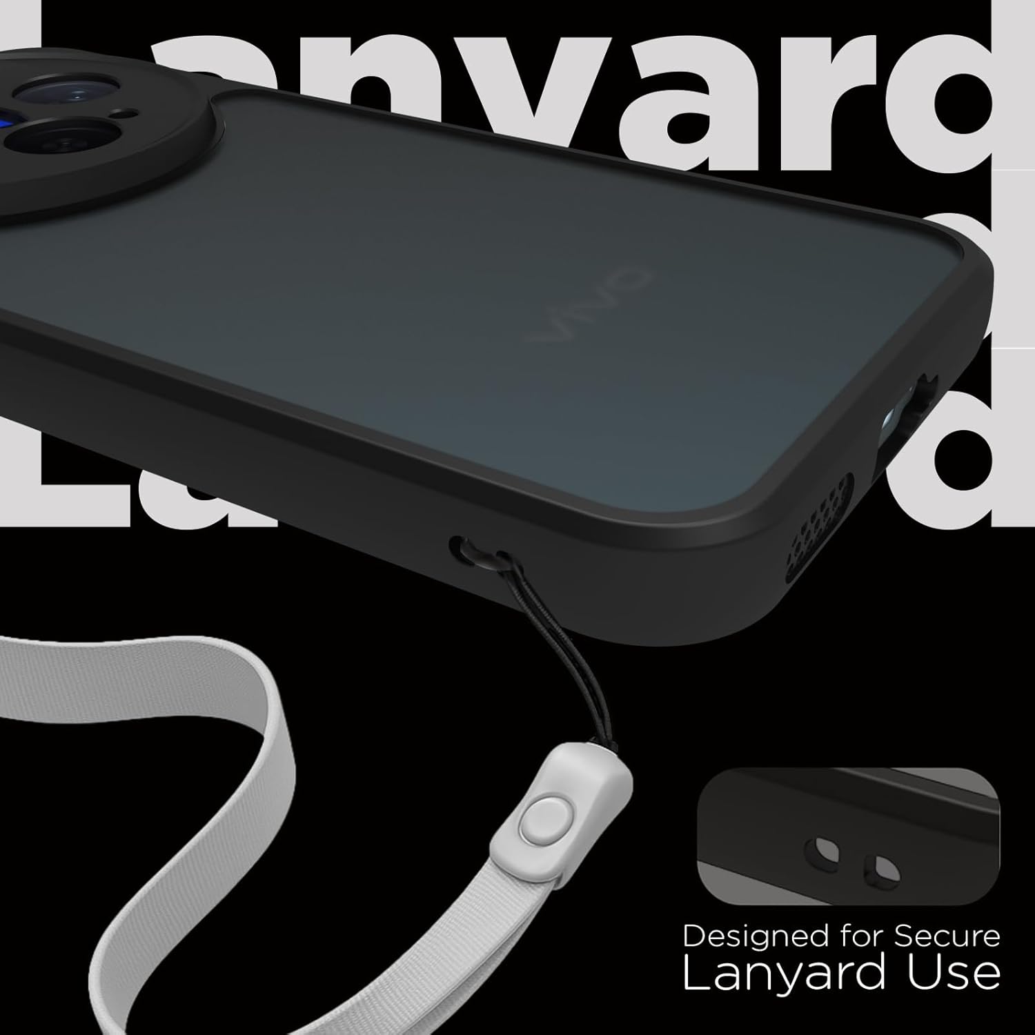 Vivo X300 5G Back Cover Case | Sleek Hybrid - Matte Black