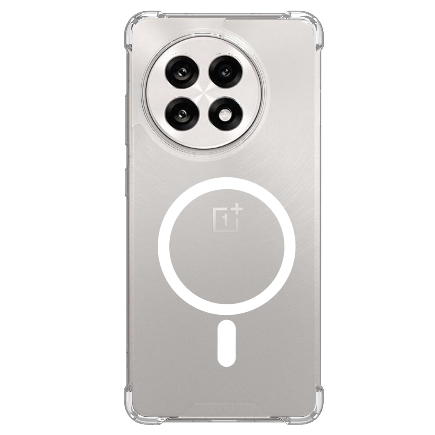 OnePlus 13R 5G Back Cover Case | Clear Hybrid - Clear Smoke Magnetic