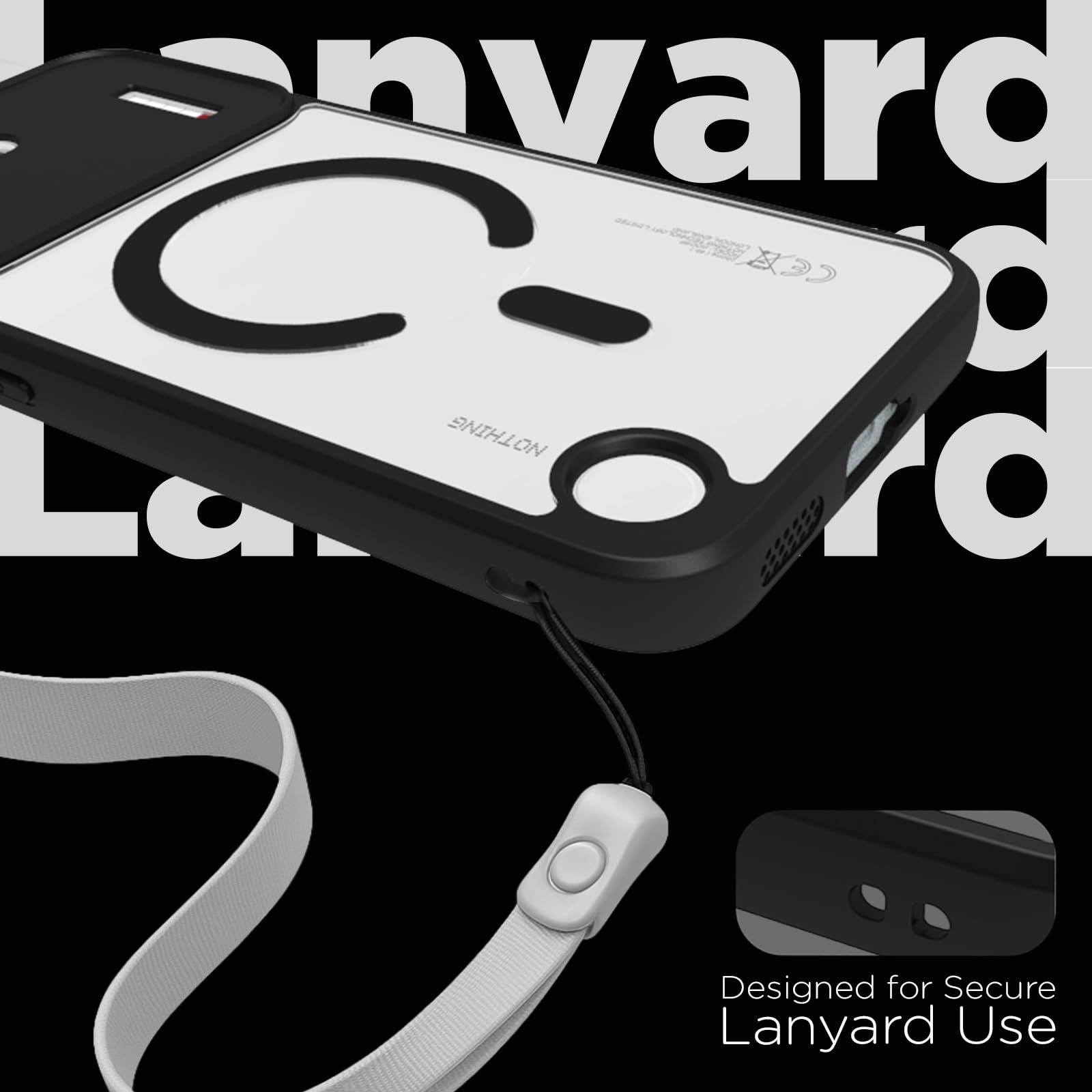 Nothing Phone 4b Back Cover Case | Sleek Hybrid - Clear Black Magnetic
