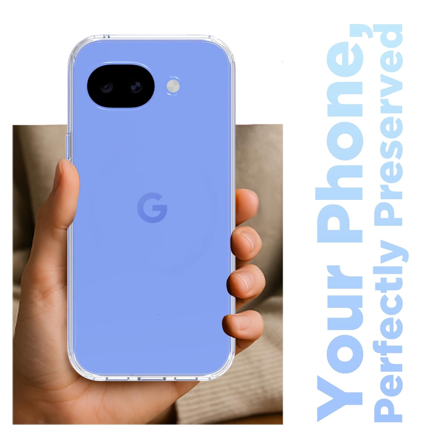Google Pixel 10a Back Cover Case | Clear Hybrid - Clear Transparent
