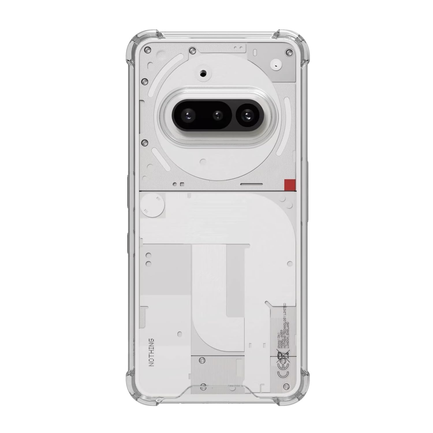 Nothing Phone 3a Back Cover Case | Clear Hybrid - Clear Transparent