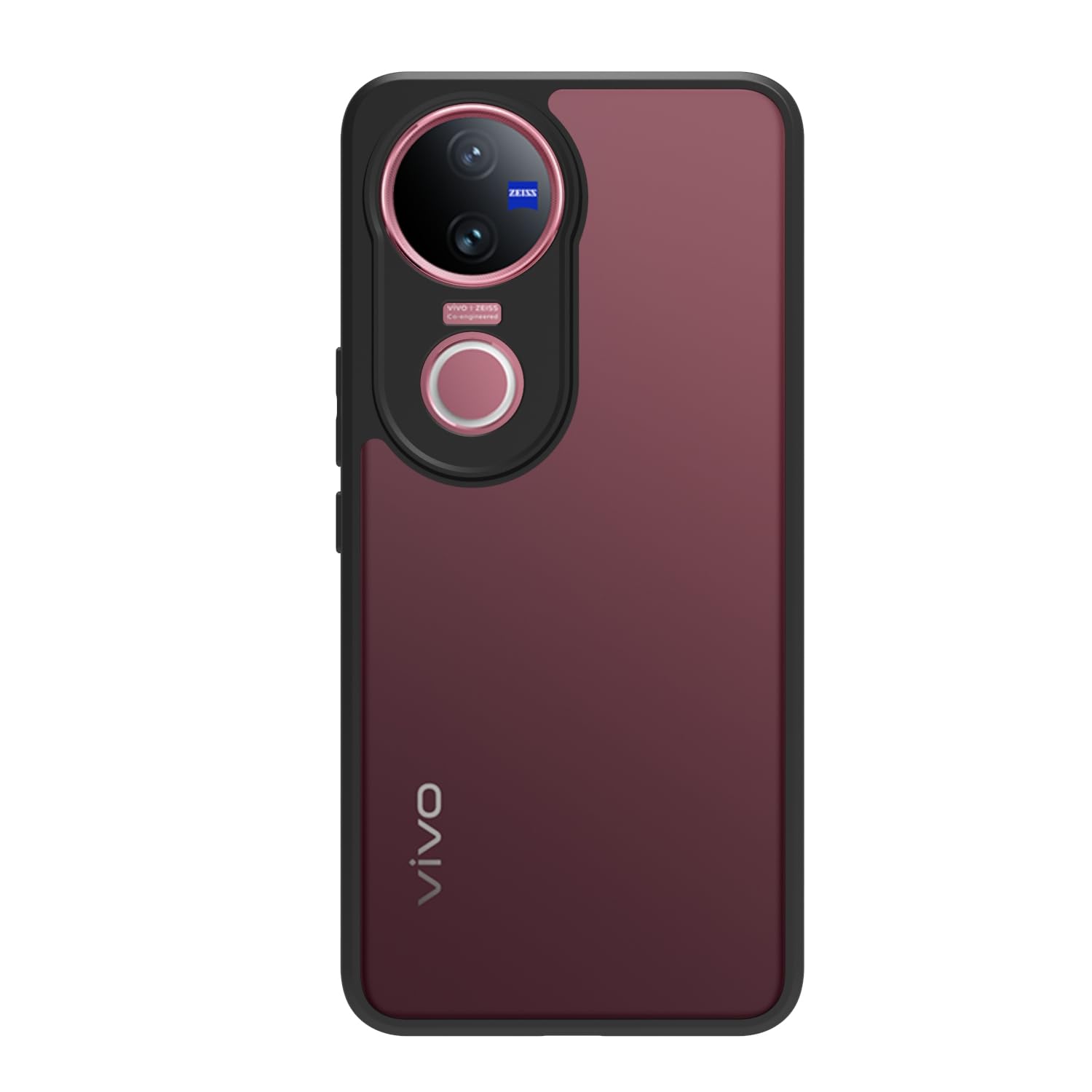 Vivo V50 5G / V50e 5G / iQOO Z10R 5G / Vivo T4R 5G Back Cover Case | Sleek Hybrid - Matte Black