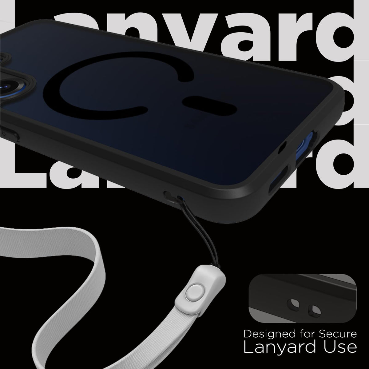 Samsung Galaxy S25 Back Cover Case | Sleek Hybrid - Matte Black Magnetic