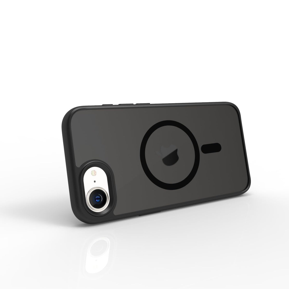 iPhone 17e / iPhone 16e Back Cover Case | Tough Hybrid - Matte Black Magnetic