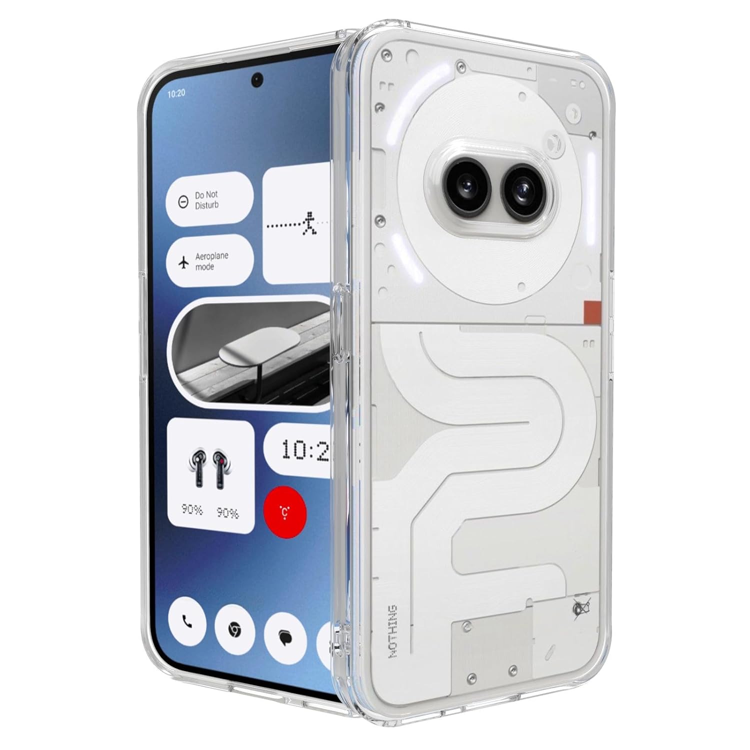 Nothing Phone 2A / Phone 2A Plus Back Cover Case | Clear Hybrid - Clear