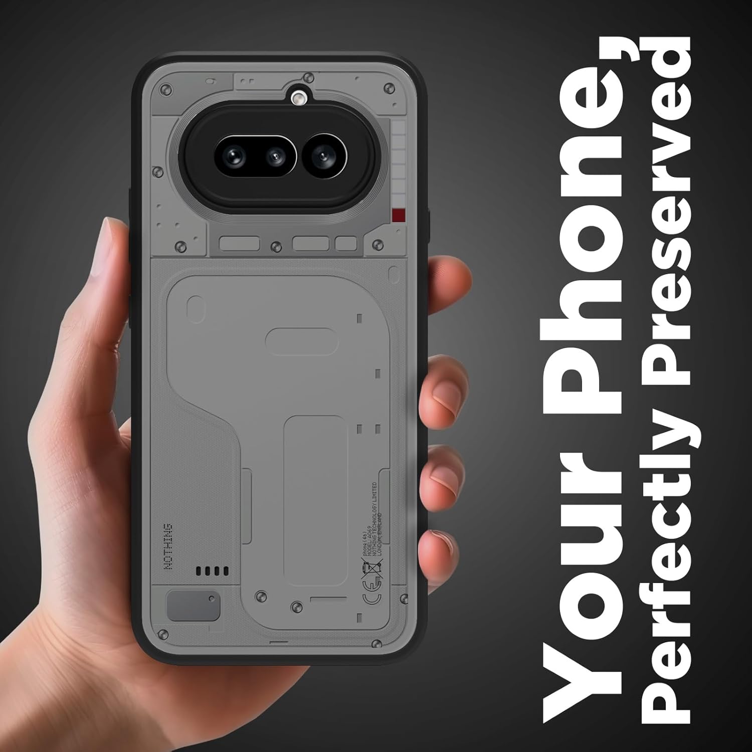 Nothing Phone 4a 5G Back Cover Case | Sleek Hybrid - Matte Black
