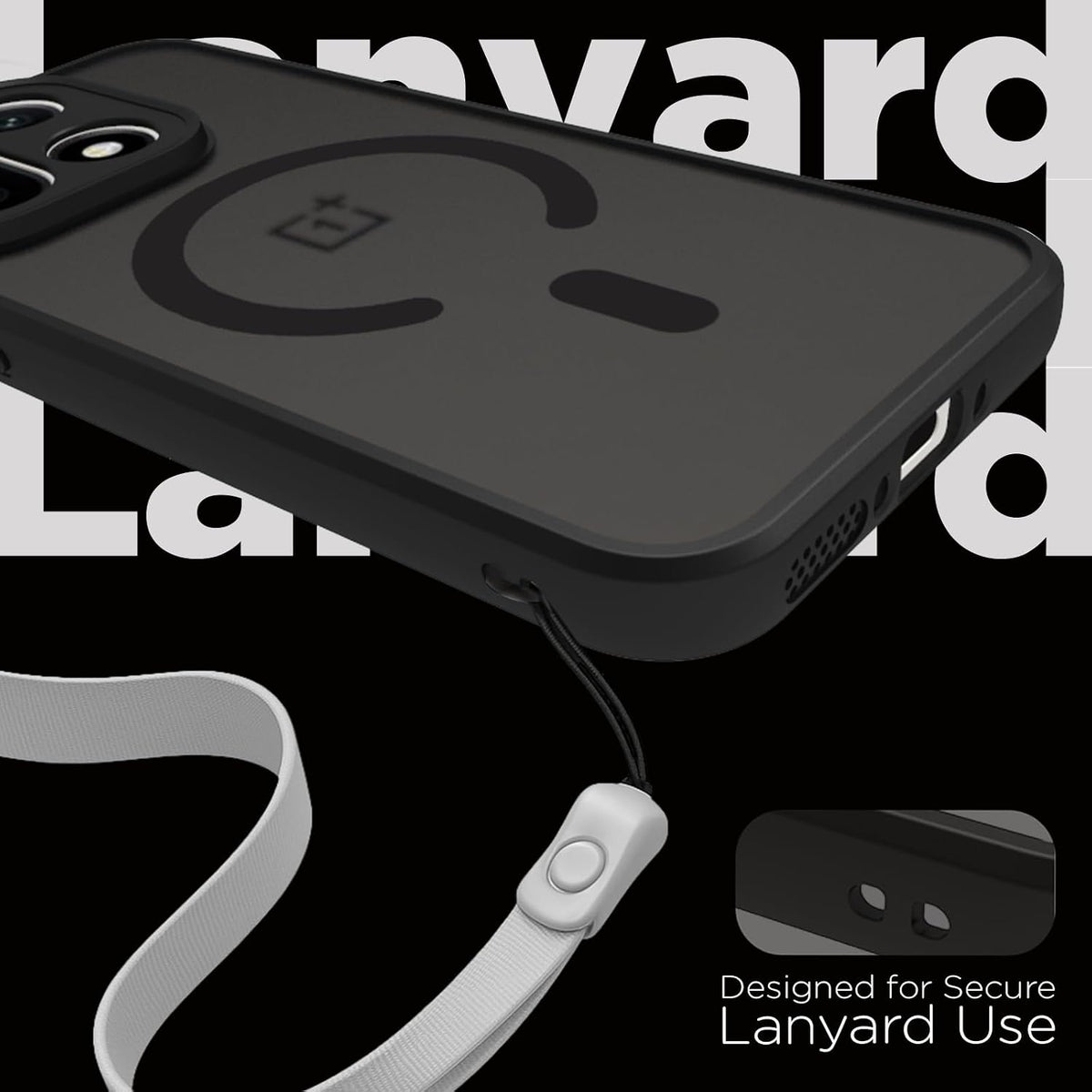 OnePlus 15 5G Back Cover Case | Sleek Hybrid - Matte Black Magnetic