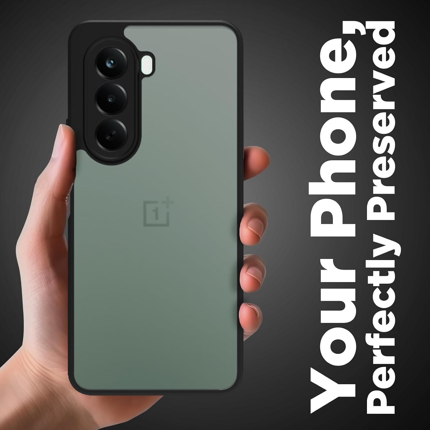 OnePlus Nord CE6 Lite 5G Back Cover Case | Sleek Hybrid - Matte Black