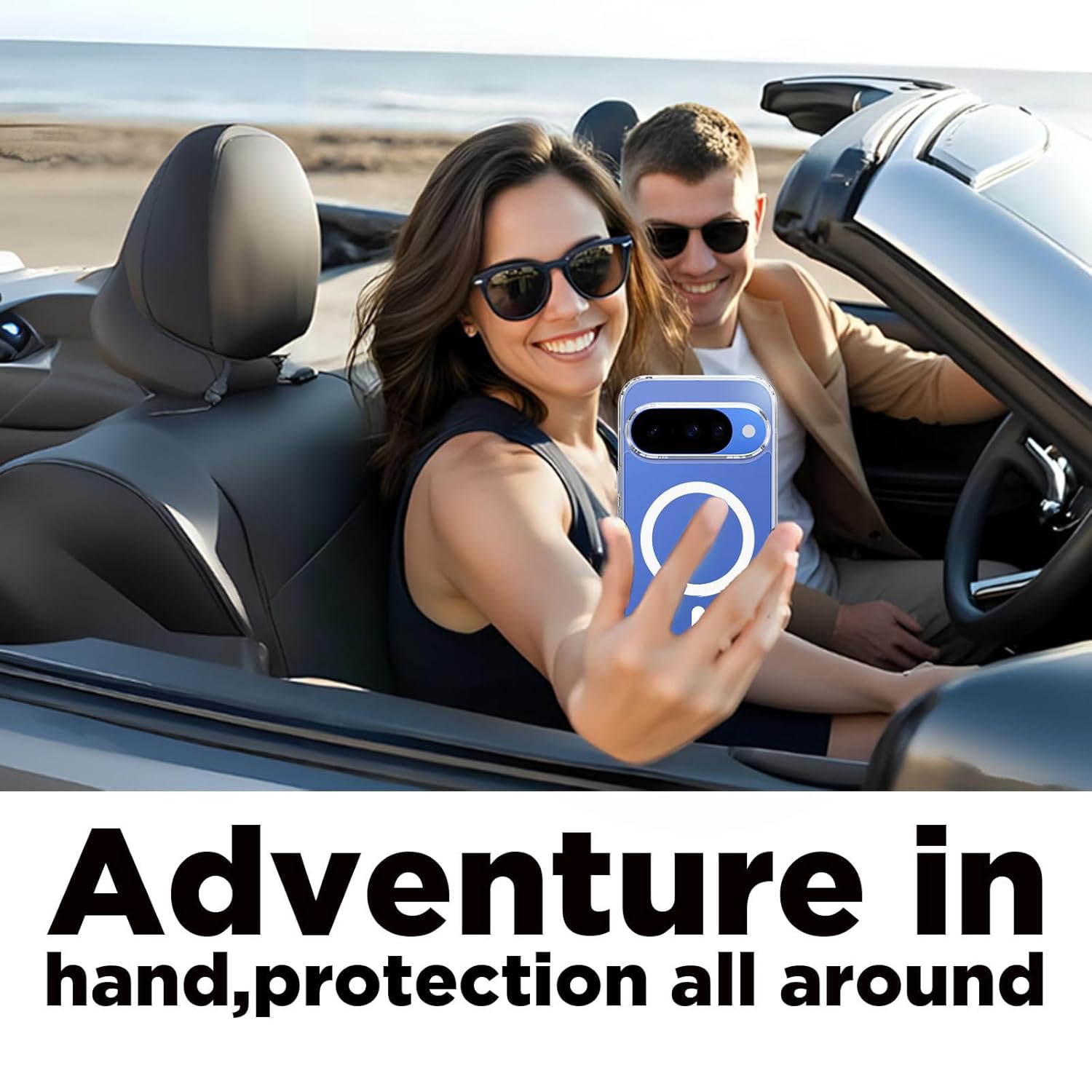 Google Pixel 10 / Pixel 10 Pro Back Cover Case | Clear Hybrid - Clear Smoke Magnetic