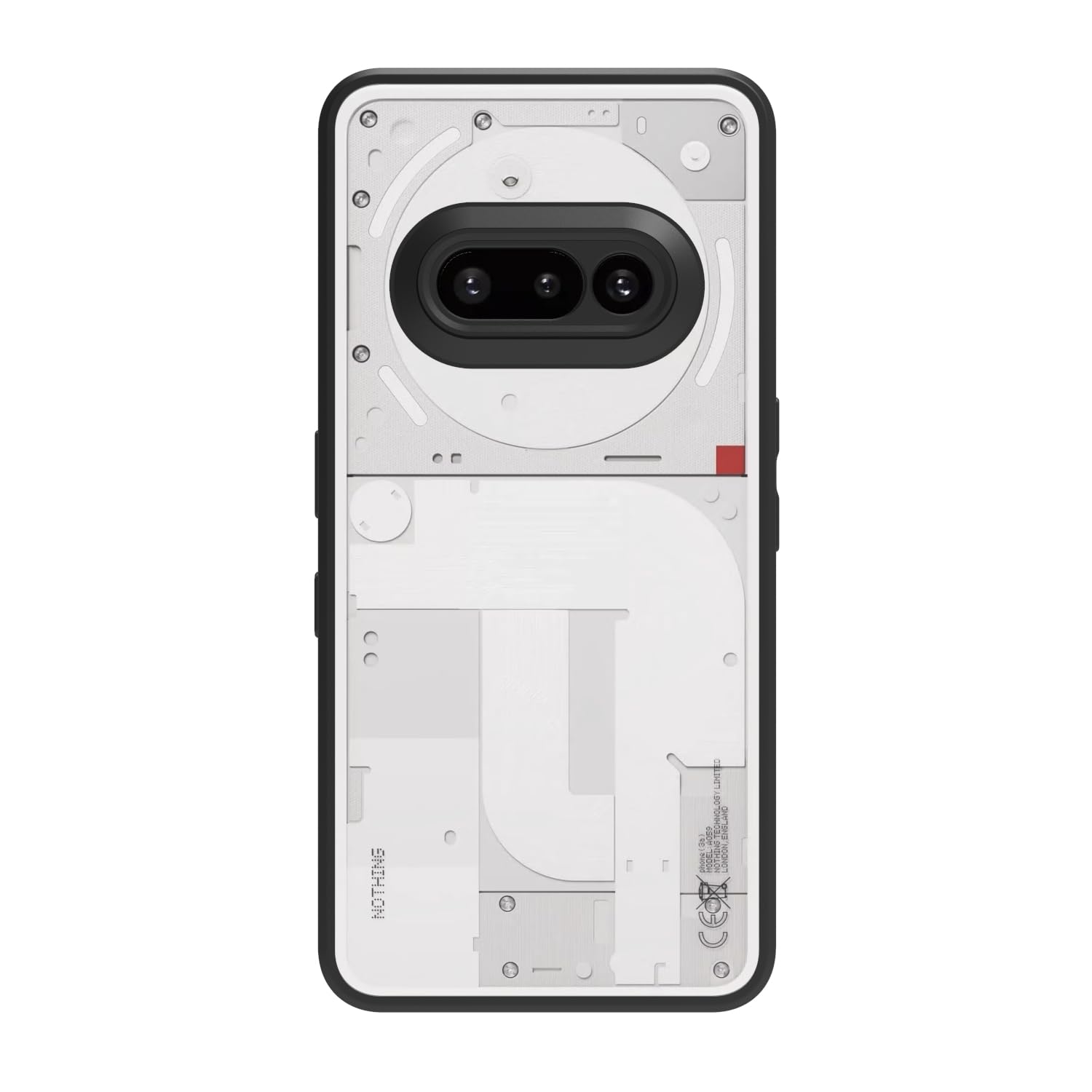 Nothing Phone 3a Back Cover Case | Sleek Hybrid - Clear Black