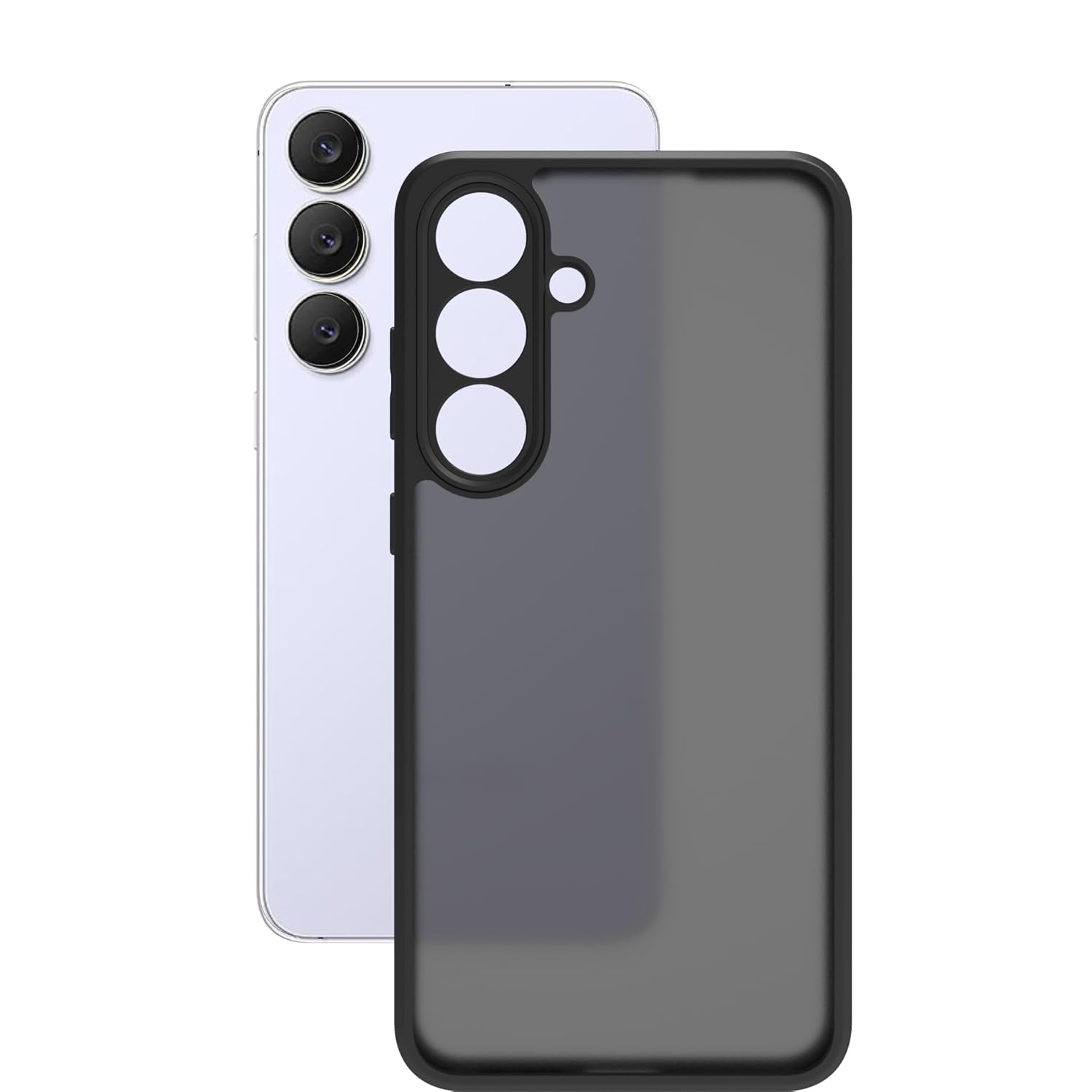 Samsung Galaxy S25 FE Back Cover Case | Sleek Hybrid - Matte Black