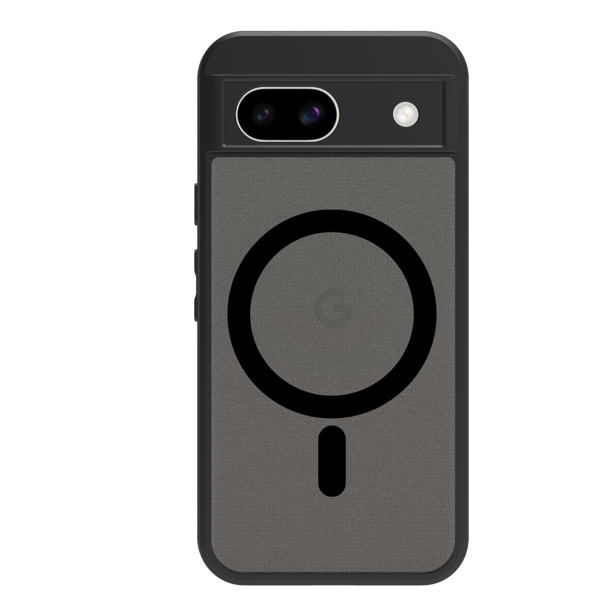 Google Pixel 8a Back Cover Case | Sleek Hybrid - Matte Black Magentic