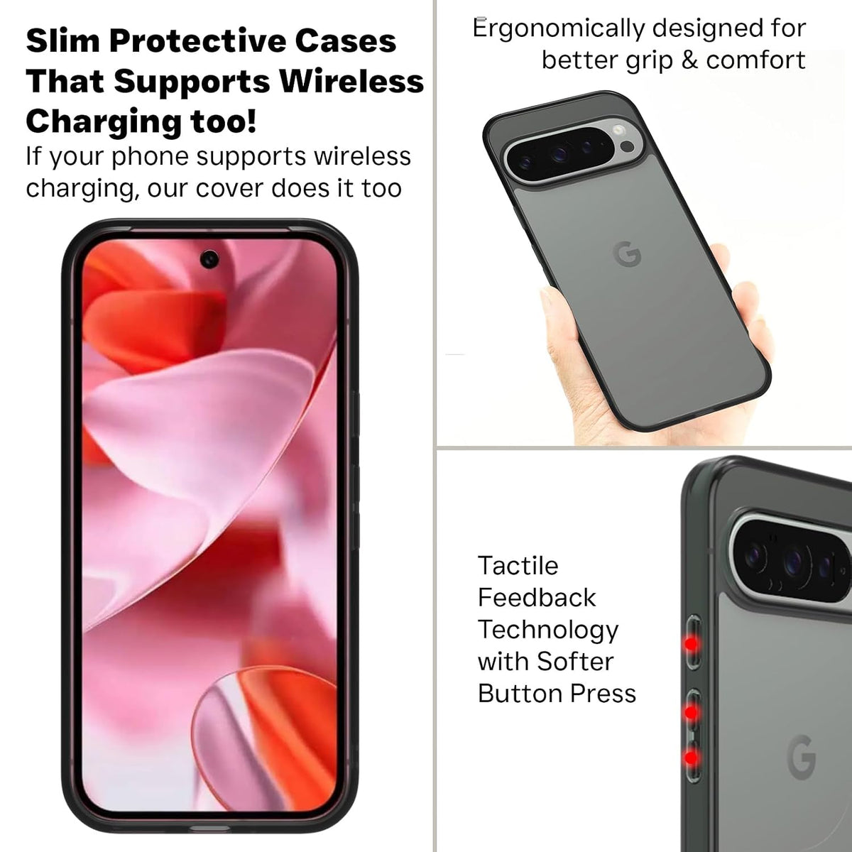 Google Pixel 9 / Pixel 9 Pro Back Cover Case |  Clear Hybrid - Clear