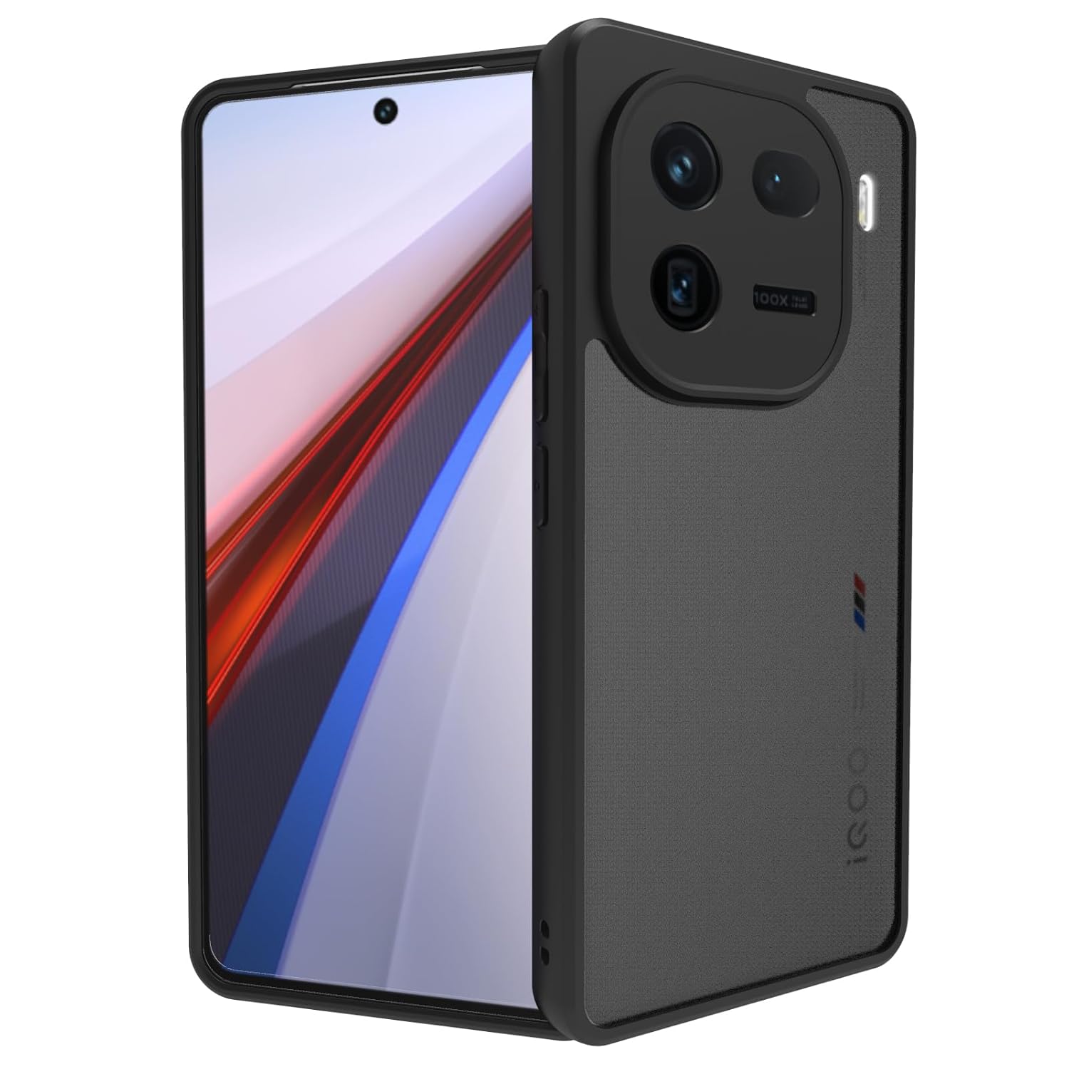 iQOO 12 5G Back Cover Case | Sleek Hybrid - Matte Black