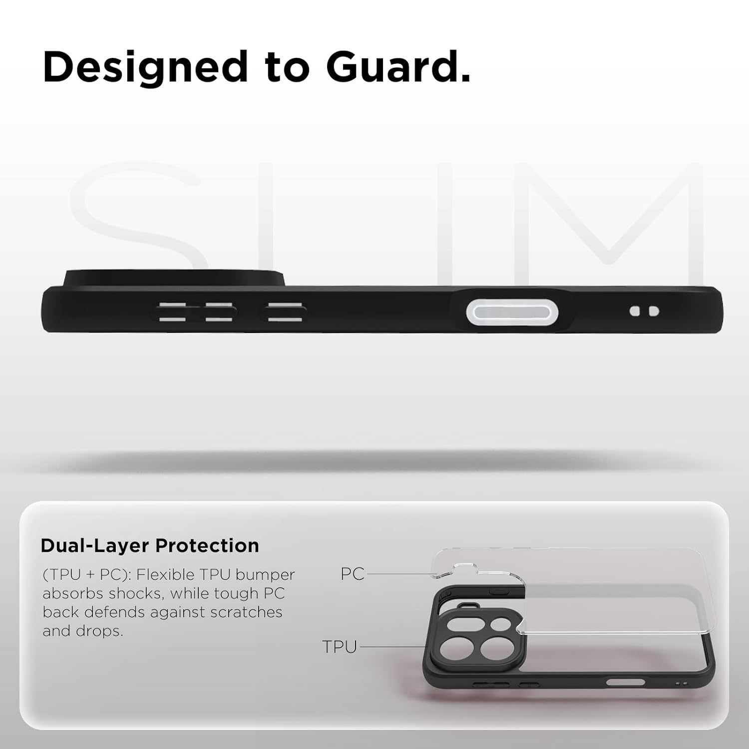 Oppo Find X9 Pro 5G Back Cover Case | Sleek Hybrid - Clear Black