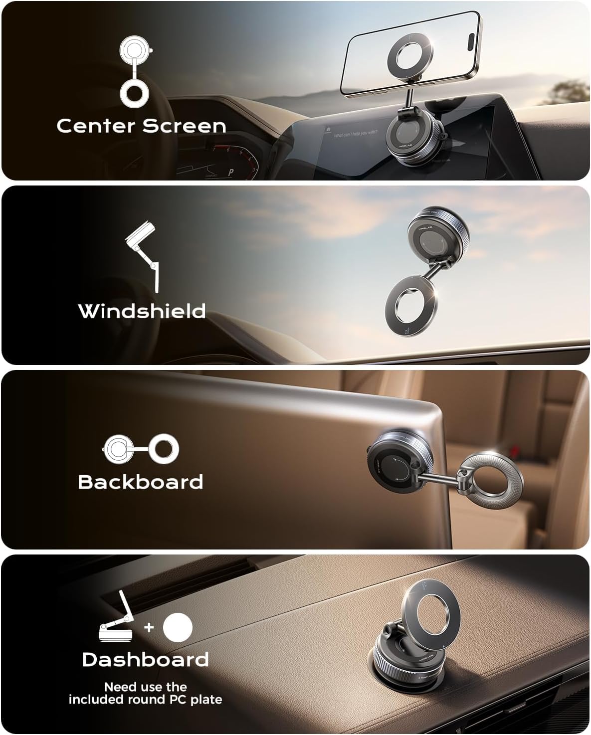 Magnetic Phone Holder | AstroMax - Black